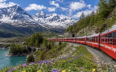 BERNINA EXPRESS, UN VIAJE INOLVIDABLE EN TREN POR LOS ALPES SUIZOS