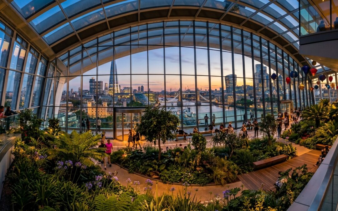 Sky Garden, un jardín botánico elevado que combina naturaleza, arquitectura contemporánea y unas espectaculares vistas panorámicas
